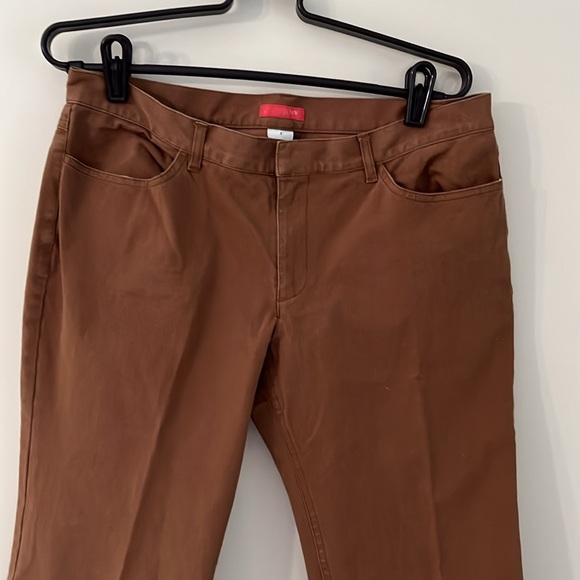 J. CREW Brown Chino Flared Leg  Pants Size 8 NWOT - Picture 3 of 7